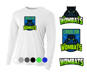 YOUTH A4 Drifit Long Sleeve Tee - Carolina Wombats