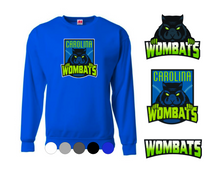 Load image into Gallery viewer, YOUTH A4 Drifit Crewneck Sweatshirt- Carolina Wombats
