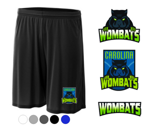 Adult A4 Drifit 7" Cooling Performance Short- Carolina Wombats