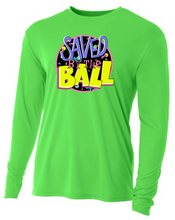 Load image into Gallery viewer, ADULT A4 Drifit Long Sleeve Tee- Saved by the Ball
