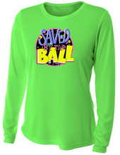 Load image into Gallery viewer, WOMENS A4 Drifit Long Sleeve Tee- Saved by the Ball
