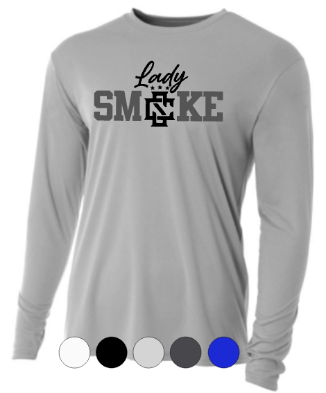 ADULT A4 Drifit Long Sleeve Tee - Lady Smoke