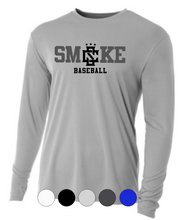 Load image into Gallery viewer, ADULT A4 Drifit Long Sleeve Tee - Smoke Baseball/Softball
