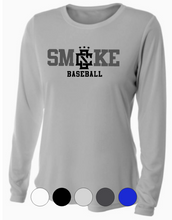 Load image into Gallery viewer, WOMENS A4 Drifit Long Sleeve Tee- Smoke Baseball/Softball
