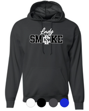 Load image into Gallery viewer, ADULT A4 Drifit Hooded Sweatshirt- Lady Smoke
