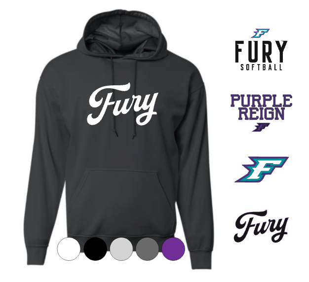 ADULT A4 Drifit Hooded Sweatshirt- Fury