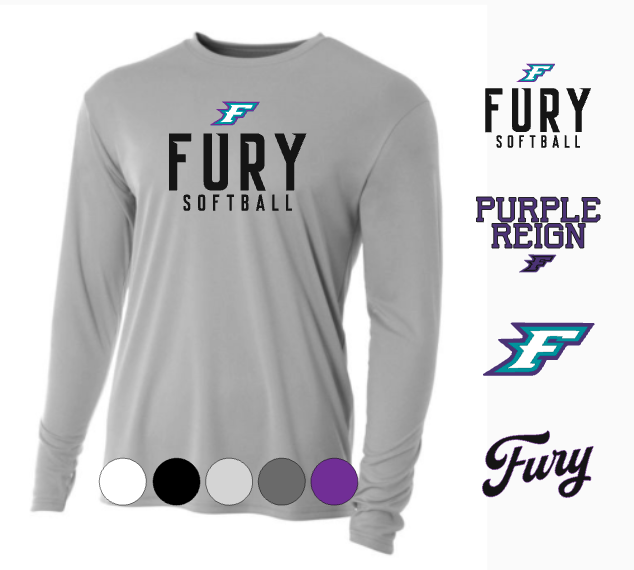 YOUTH A4 Drifit Long Sleeve Tee- Fury