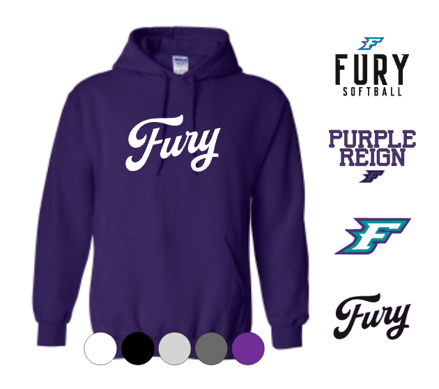 ADULT Gildan Cotton feel Hooded Sweatshirt- Fury