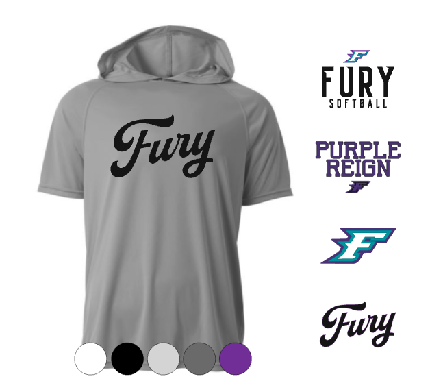 ADULT A4 Drifit Hooded Short Sleeve Tee- Fury