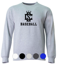 Load image into Gallery viewer, ADULT A4 Cotton Crewneck Sweatshirt- CS Logo Baseball/Softball
