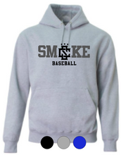 Load image into Gallery viewer, YOUTH A4 Cotton Hooded Sweatshirt- Smoke Baseball/Softball
