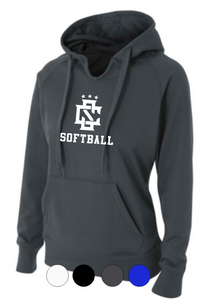 WOMENS A4 Drifit Hoodie- CS Logo Baseball/Softball