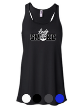Load image into Gallery viewer, WOMENS Bella+Canvas Flowy Racerback Tank- Lady Smoke
