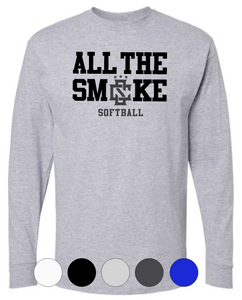 YOUTH Gildan Cotton Long Sleeve - All The Smoke Baseball/Softball