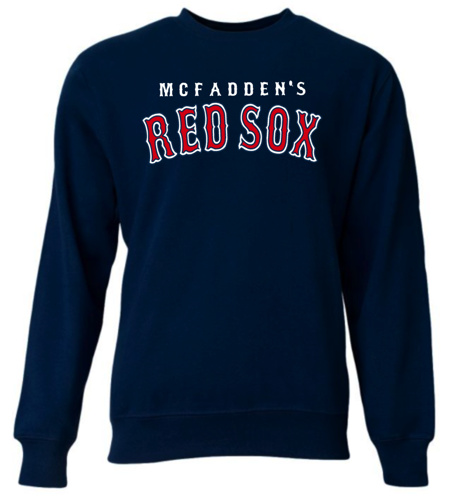 YOUTH A4 Cotton Feel Legends Crewneck Sweatshirt- McFadden's Red Sox Hoodie