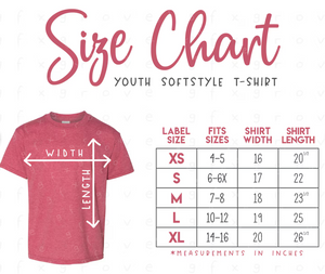 YOUTH Gildan Softstyle Short Sleeve Tee- McFaddens Red Sox