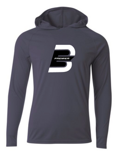 ADULT A4 Drifit Hooded Long Sleeve Tee - Bandits Elite Premier