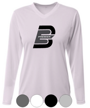 Load image into Gallery viewer, WOMENS A4 Drifit Sprint Performance V-Neck Long Sleeve Tee- Bandits Elite Premier
