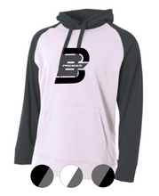 Load image into Gallery viewer, ADULT A4 Color Block Tech Fleece Hoodie- Bandits Elite Premier
