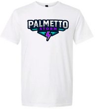 Load image into Gallery viewer, ADULT Gildan Softstyle Short Sleeve Tee- 64000- Palmetto Storm Bolt

