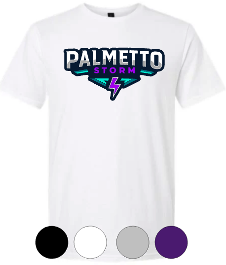 ADULT Gildan Softstyle Short Sleeve Tee- 64000- Palmetto Storm Bolt