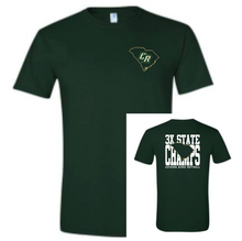 Load image into Gallery viewer, Adult &amp; Youth CRHS 3x State Champ **on back**, front pocket SC outline Short Sleeve TEE
