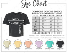 Load image into Gallery viewer, WOMENS Comfort Colors Boxy Tee SS 3023CL
