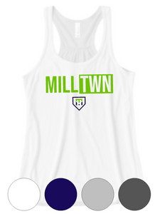 Womens Fit- Mill Twn HEA- Bella + Canvas Flowy Racerback Tank