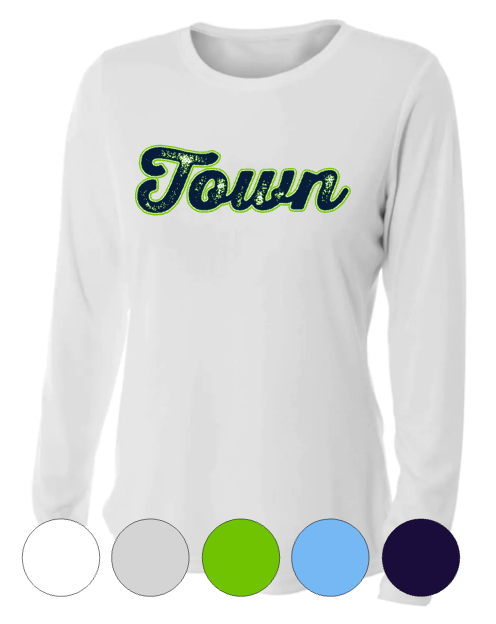 Womens Fit- Town Design- Long Sleeve Tee