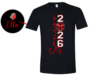 Adult/Unisex SHORT SLEEVE TEE- Senior 2026 South Point Red Raiders Dance Team, XL Print