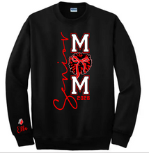 Load image into Gallery viewer, Adult/Unisex Crewneck Sweatshirt- Senior ****MOM**** 2026 South Point Red Raiders Dance Team XL Print
