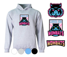 Load image into Gallery viewer, YOUTH A4 *Cotton* Hooded Sweatshirt- Icecream Wombats Design
