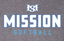 Load image into Gallery viewer, Adult &amp; Youth- MS Mission Softball - Crewneck Sweatshirt
