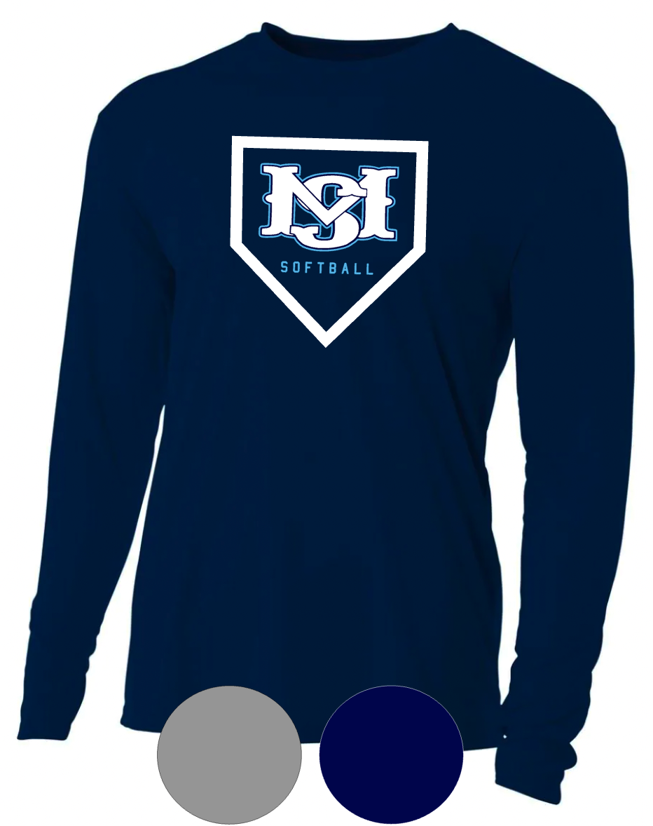 Adult & Youth- MS Softball Plate- Long Sleeve TEE