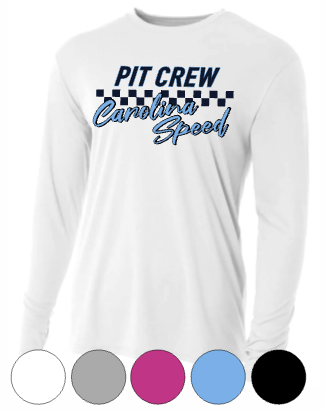 Adult & Youth- Pit Crew Carolina Speed -Long Sleeve TEE