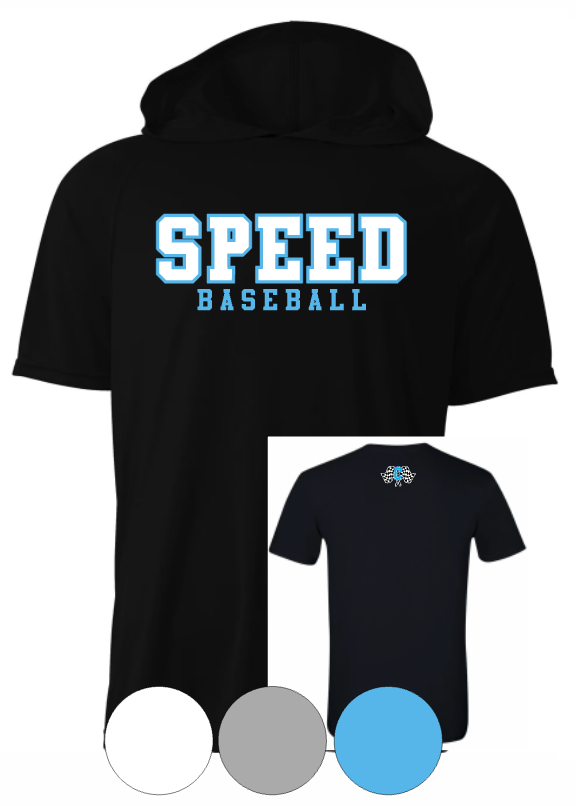 Adult & Youth-  -Speed Baseball-Drifit Hooded TEE Short/Long Sleeves