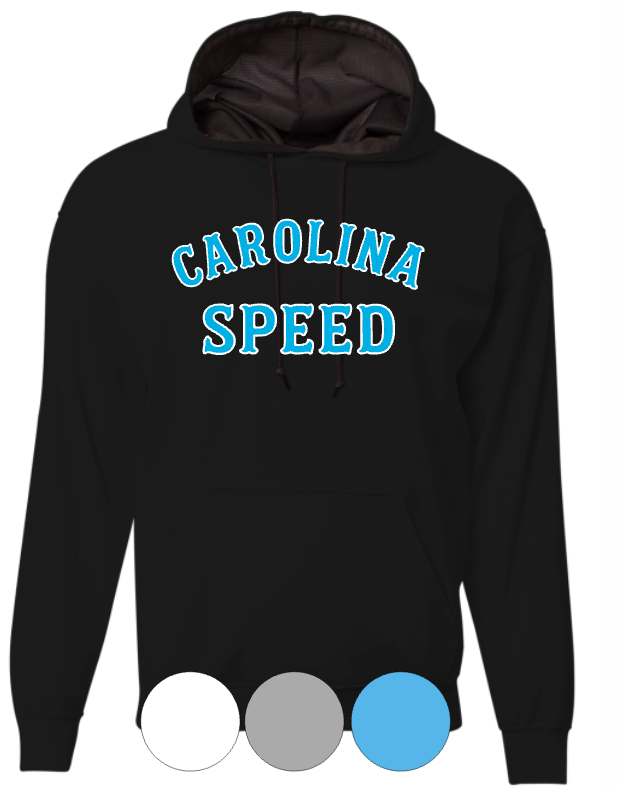 Adult & Youth- Carolina Speed Arch- Cotton or Drifit Hooded Sweatshirt