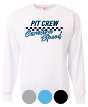 Load image into Gallery viewer, Adult &amp; Youth- Pit Crew Carolina Speed- Cotton or Drifit Crewneck Sweatshirt
