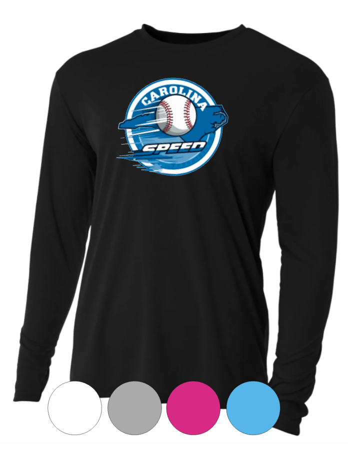 Adult & Youth- Circle Emblem Carolina Speed-Long Sleeve TEE