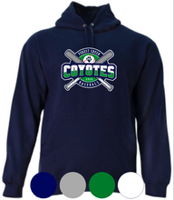 Load image into Gallery viewer, Adult &amp; Youth- FCMS Baseball Logo- Cotton or Drifit Hooded Sweatshirt
