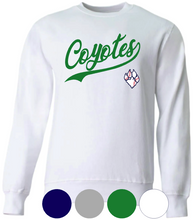 Load image into Gallery viewer, Adult &amp; Youth- Coyote- Cotton or Drifit Crewneck Sweatshirt
