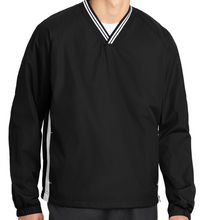 Load image into Gallery viewer, Sport-Tek® Tipped V-Neck Raglan Wind Shirt
