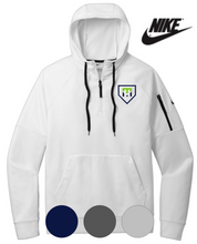Load image into Gallery viewer, ADULT Nike Therma-FIT Pocket 1/4-Zip Fleece Hoodie- NKFD9742- Mill Town Plate- Embroidered
