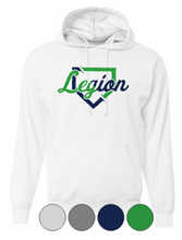 Load image into Gallery viewer, Adult &amp; Youth- Legion Plate- Cotton or Drifit Hooded Sweatshirt
