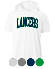 Load image into Gallery viewer, Adult &amp; Youth- LANCERS Arch- Drifit Hooded TEE **Short OR Long Sleeves**

