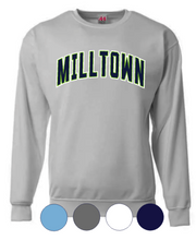 Load image into Gallery viewer, ADULT/YOUTH- Mill Town Arched Block- Crewneck Sweatshirt
