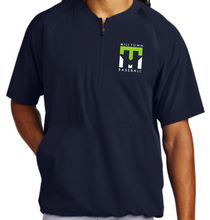 Load image into Gallery viewer, ADULT JST489 Sport-Tek® Repeat 1/2-Zip Short Sleeve Cage Jacket -Mill Town Baseball Printed
