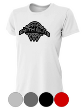 Load image into Gallery viewer, WOMENS FIT- Smith Elite Basketball- Drifit OR Cotton SHORT Sleeve Grey/Black Logo
