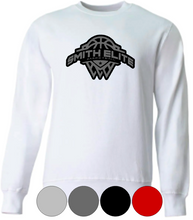Load image into Gallery viewer, Adult OR Youth- Smith Elite Basketball- Cotton or Drifit Crewneck Sweatshirt- Grey/Black Logo
