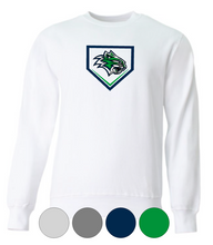 Load image into Gallery viewer, Adult &amp; Youth- Wildcats Logo Plate- Cotton or Drifit Crewneck Sweatshirt
